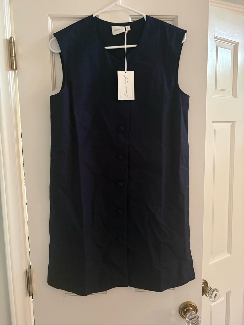 NWT Julia Amory Thea Dress. Size Small. Navy.